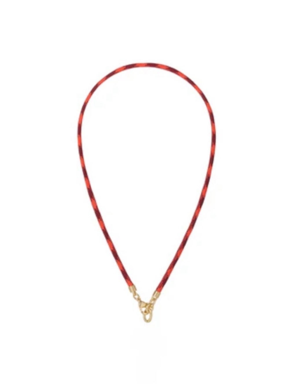 ROXANNE ASSOULIN The Happy Cord Charm Necklace blood orange Without Charm